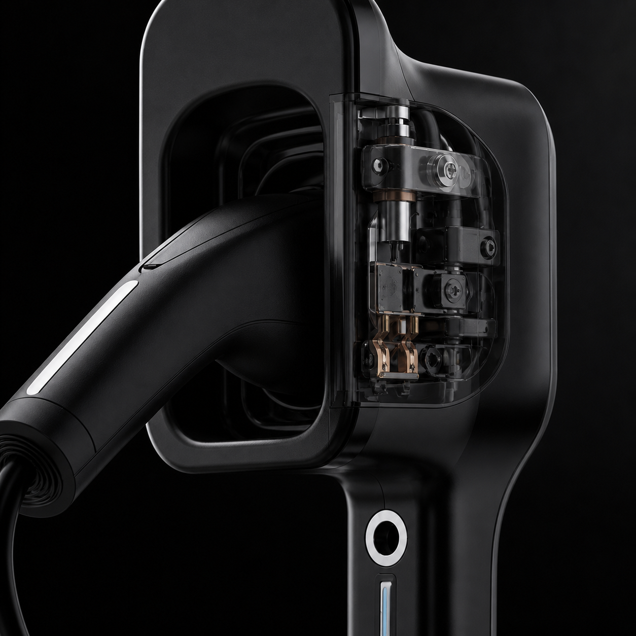Detail of the Gridlock's interface and connector