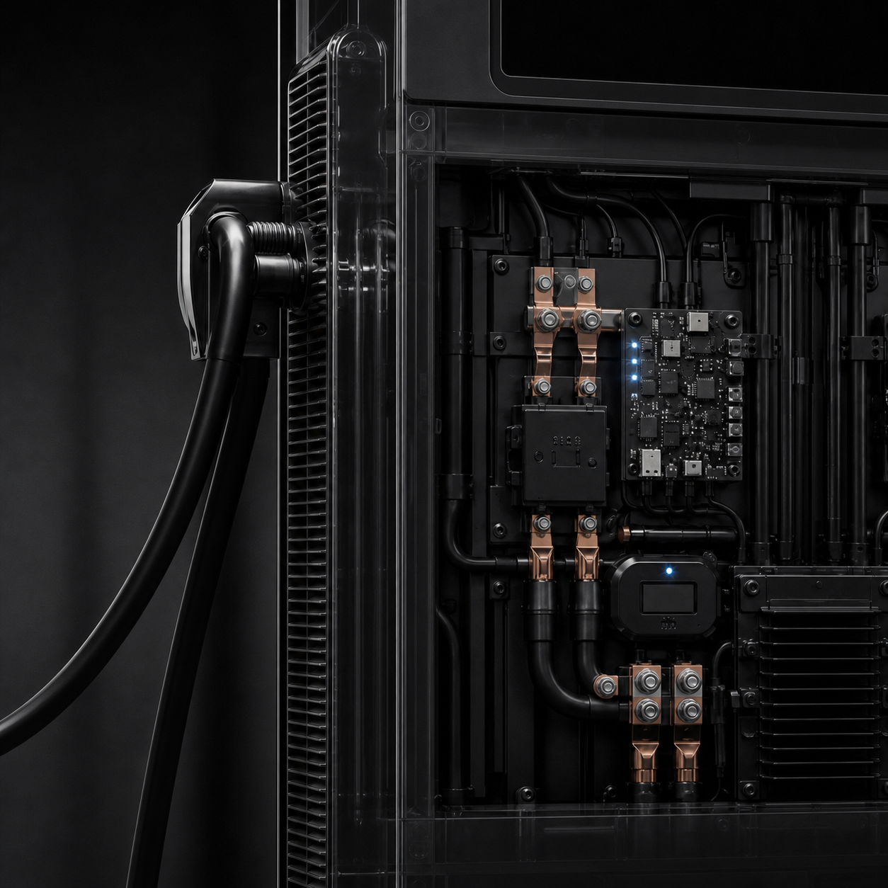 Detail of the Lumen's interface and connector