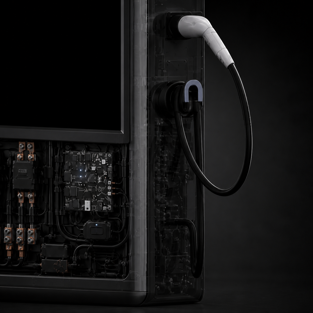 Detail of the Monolith XL's interface and connector